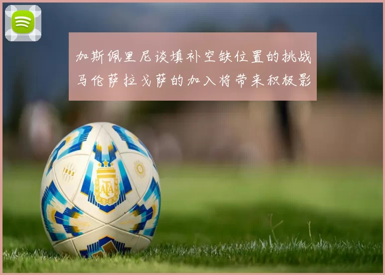 加斯佩里尼谈填补空缺位置的挑战马伦萨拉戈萨的加入将带来积极影响