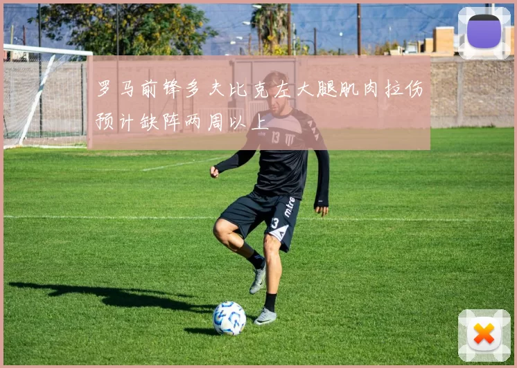 罗马前锋多夫比克左大腿肌肉拉伤预计缺阵两周以上